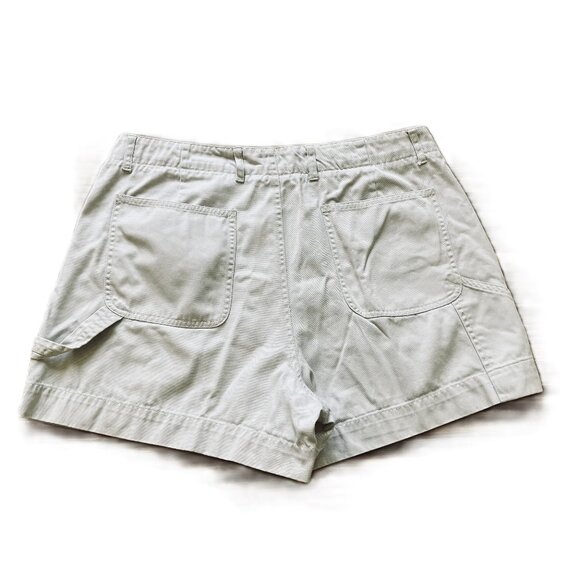 Easy Wear Chino Carpenter Shorts Stone Beige Mid-Rise Vintage 90s 32" Waist - Picture 5 of 7